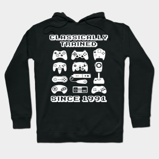 1991 Old School Video Game Theme Birthday Hoodie